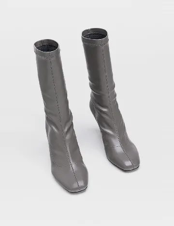 Botine Stradivarius, gri Gri