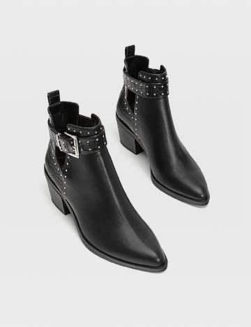 Botine Stradivarius, negru