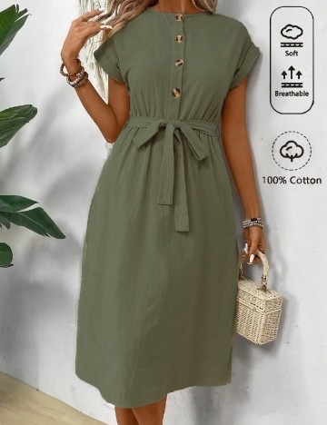 Rochie scurta SHEIN, verde