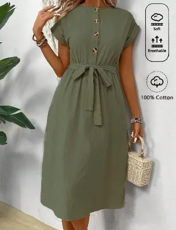Rochie scurta SHEIN, verde Verde