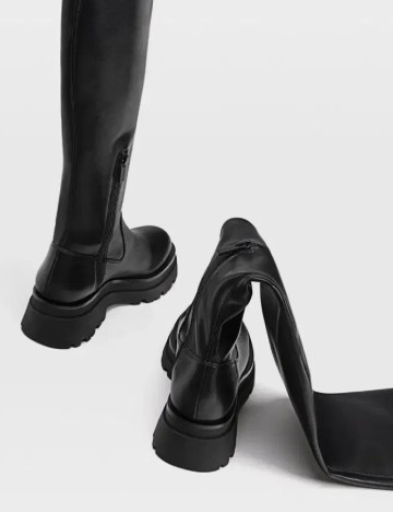 Cizme Stradivarius, negru