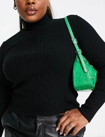 Bluza ASOS Curve, negru Negru