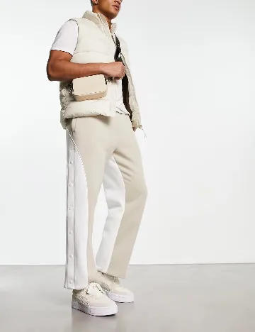 Pantaloni Asos Plus Size Men, alb/crem Crem