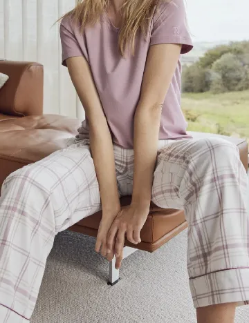 Pantaloni de pijama JBS Of Denmark, alb Alb