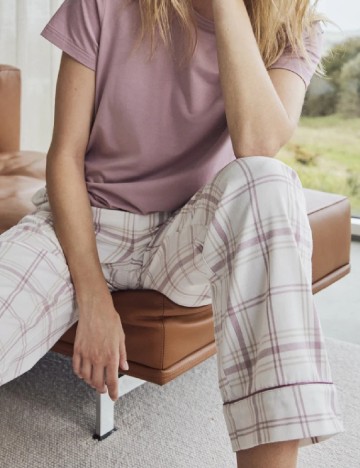 Pantaloni de pijama JBS Of Denmark, alb