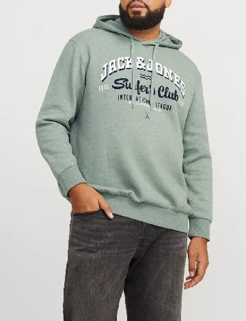 Hanorac Jack&Jones Plus Size Men, verde deschis Verde