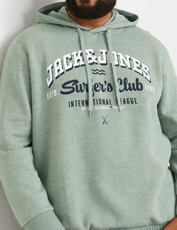 Hanorac Jack&Jones Plus Size Men, verde deschis Verde