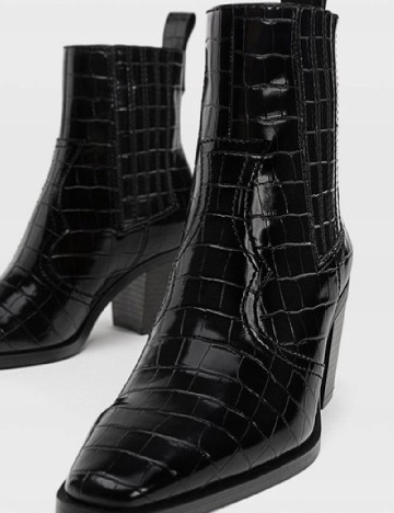 Botine Stradivarius, negru