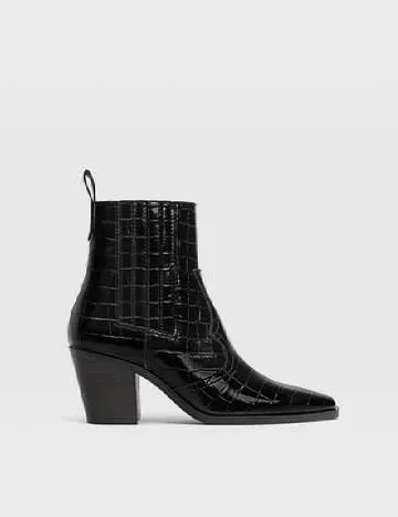 Botine Stradivarius, negru Negru