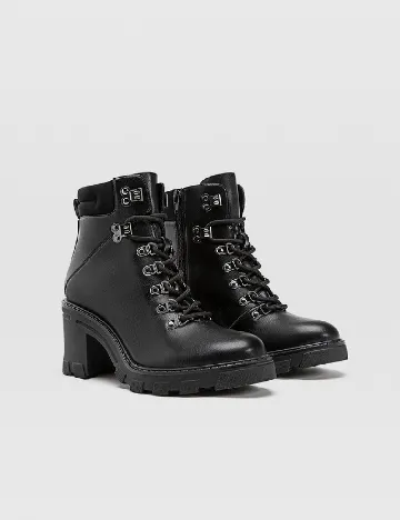 Botine Stradivarius, negru Negru