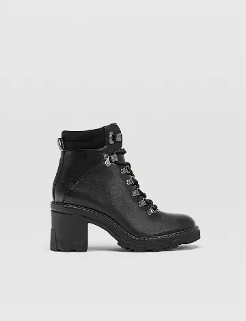 Botine Stradivarius, negru Negru