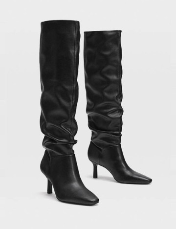 Cizme Stradivarius, negru