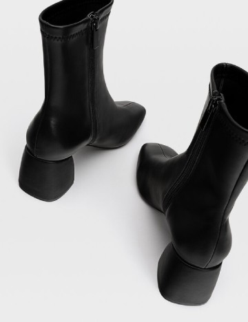 Botine Stradivarius, negru