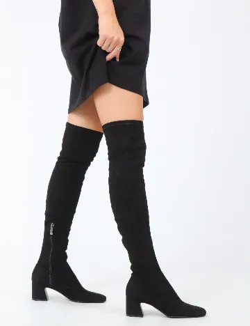 Cizme Stradivarius, negru Negru