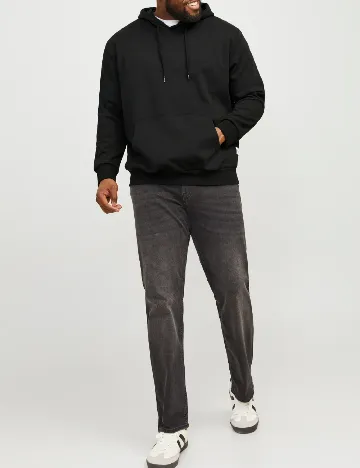 Hanorac Jack&Jones Plus Size Men, negru Negru