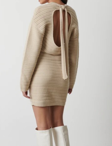 Rochie scurta Pretty Lavish, bej
