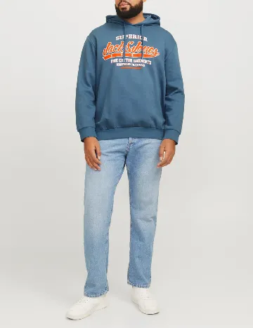 Hanorac Jack&Jones Plus Size Men, albastru Albastru