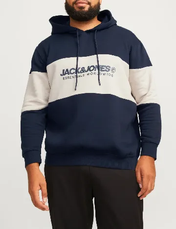 Hanorac Jack&Jones Plus Size Men, bleumarin inchis Albastru