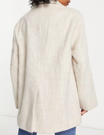 Palton oversize ASOS, crem