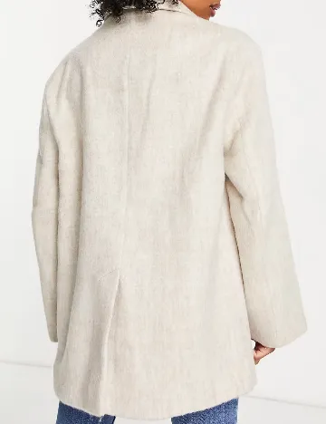 Palton oversize ASOS, crem Crem