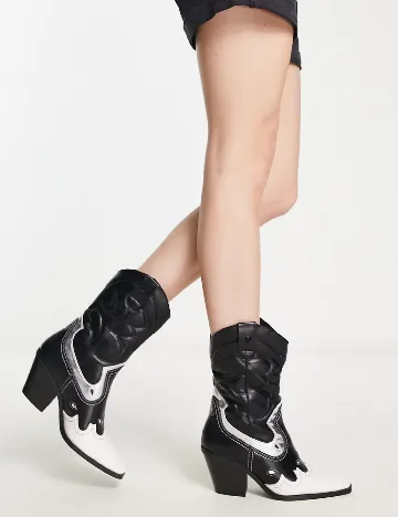 Ciocate Stradivarius, alb/negru Negru