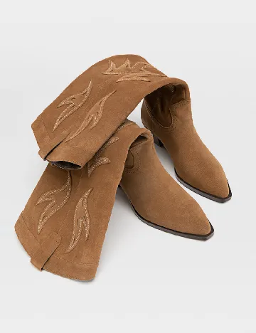 Cizme Stradivarius, maro Maro