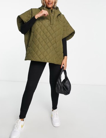 Poncho Threadbare, verde