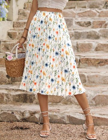 Fusta SHEIN, floral