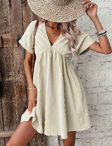 Rochie scurta SHEIN, ecru