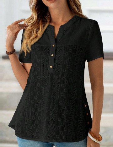 Bluza Emery Rose, negru
