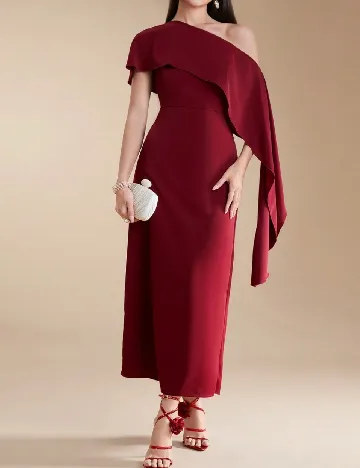 Rochie lunga SHEIN, rosu Rosu