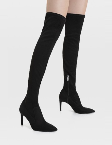Cizme Stradivarius, negru