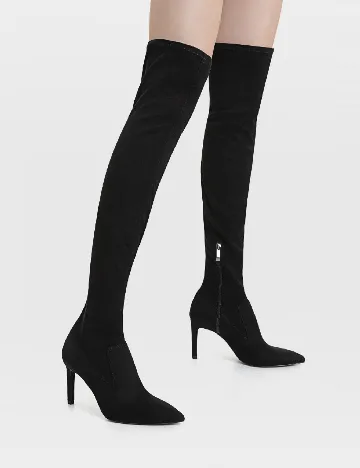 Cizme Stradivarius, negru Negru