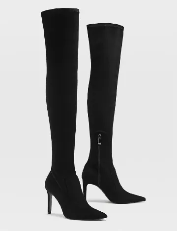 Cizme Stradivarius, negru Negru
