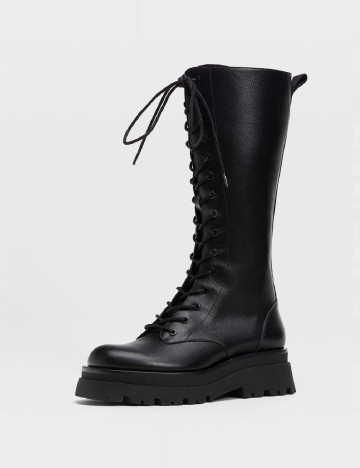 Cizme Stradivarius, negru