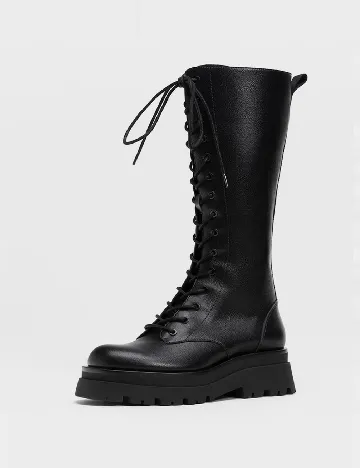 Cizme Stradivarius, negru Negru