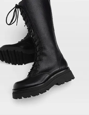Cizme Stradivarius, negru Negru