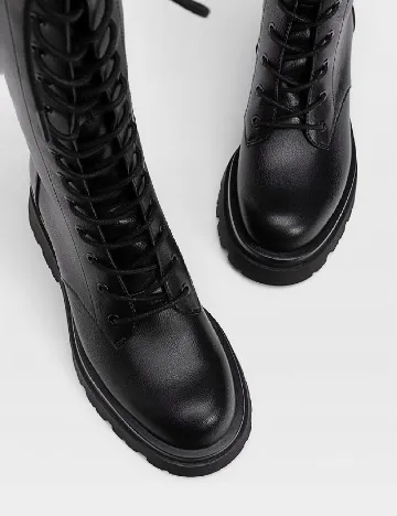 Cizme Stradivarius, negru Negru