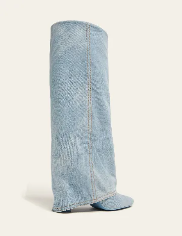 Cizme Stradivarius, albastru Albastru