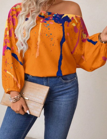 Bluza SHEIN CURVE, mix culori