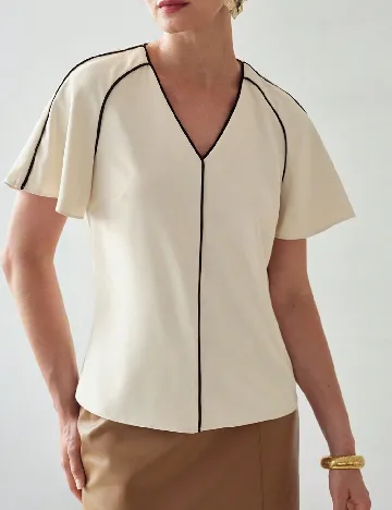Bluza MOTF, bej Crem