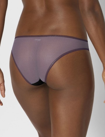 Chilot Sloggi by Triumph, mov/negru