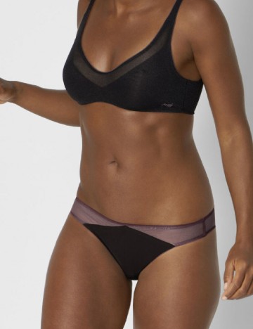 Chilot Sloggi by Triumph, mov/negru