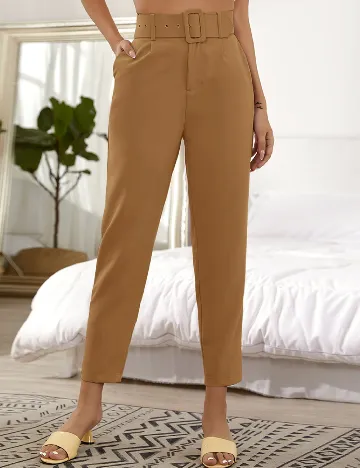 Pantaloni SHEIN, maro Maro