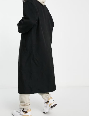 Palton Asos Plus Size Men, negru