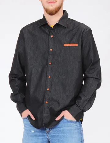 Camasa COOFANDY, negru Negru