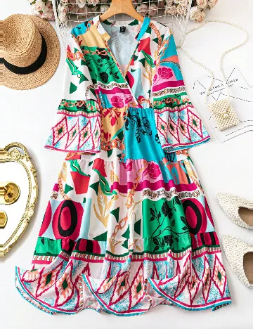 Rochie medie SHEIN CURVE, mix culori Mix culori