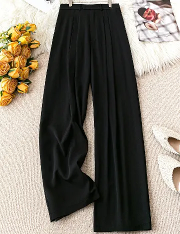 Pantaloni SHEIN CURVE, negru Negru