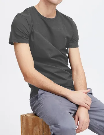 Tricou Casual Friday, gri Gri