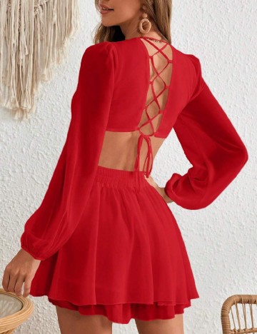 Rochie scurta SHEIN, rosu